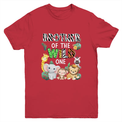 Brother Of The Wild One Zoo Theme Birthday Safari Animal Youth Shirt | siriusteestore