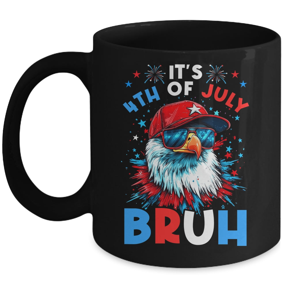 Bruh 4th Of July Boys Kids Fourth Of July Bald Eagle Mug | siriusteestore