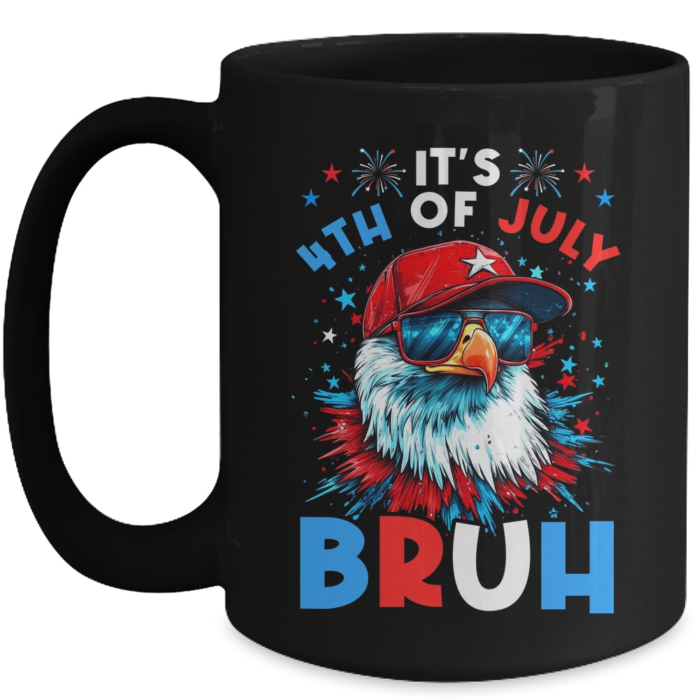 Bruh 4th Of July Boys Kids Fourth Of July Bald Eagle Mug | siriusteestore