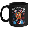 Bruh 4th Of July Boys Kids Hotdog Funny Fourth Of July Mug | siriusteestore