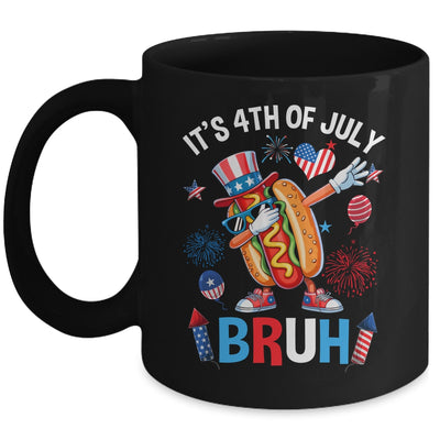 Bruh 4th Of July Boys Kids Hotdog Funny Fourth Of July Mug | siriusteestore
