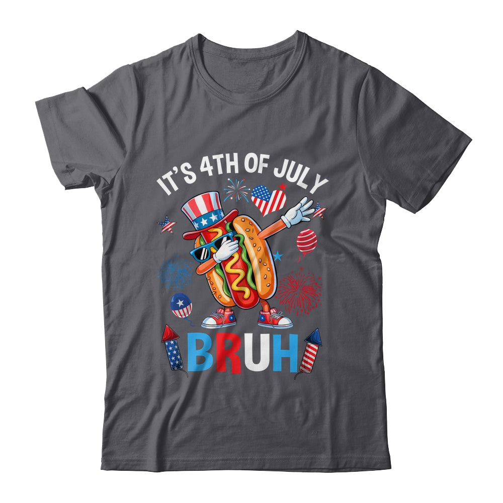 Bruh 4th Of July Boys Kids Hotdog Funny Fourth Of July Shirt & Hoodie | siriusteestore
