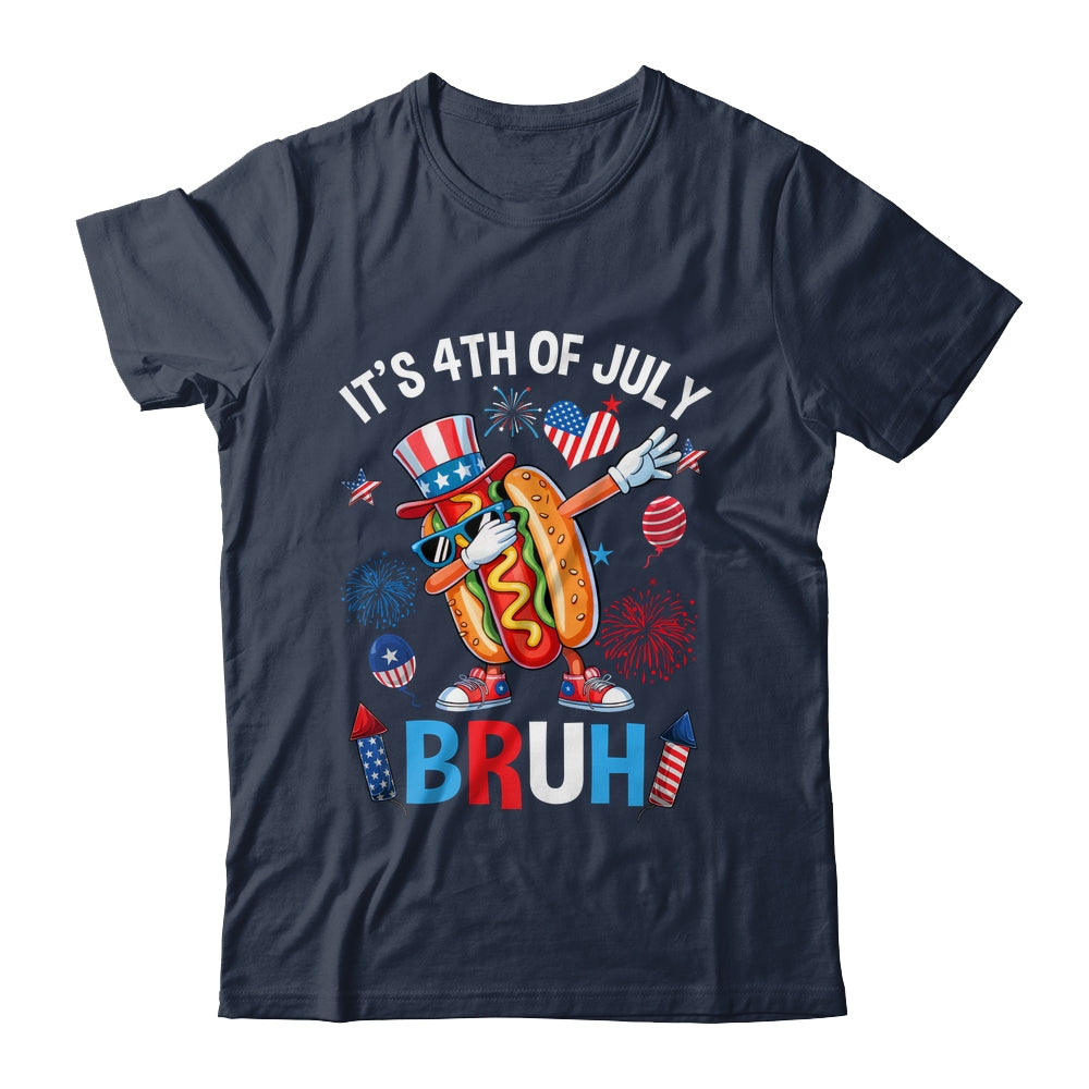 Bruh 4th Of July Boys Kids Hotdog Funny Fourth Of July Shirt & Hoodie | siriusteestore