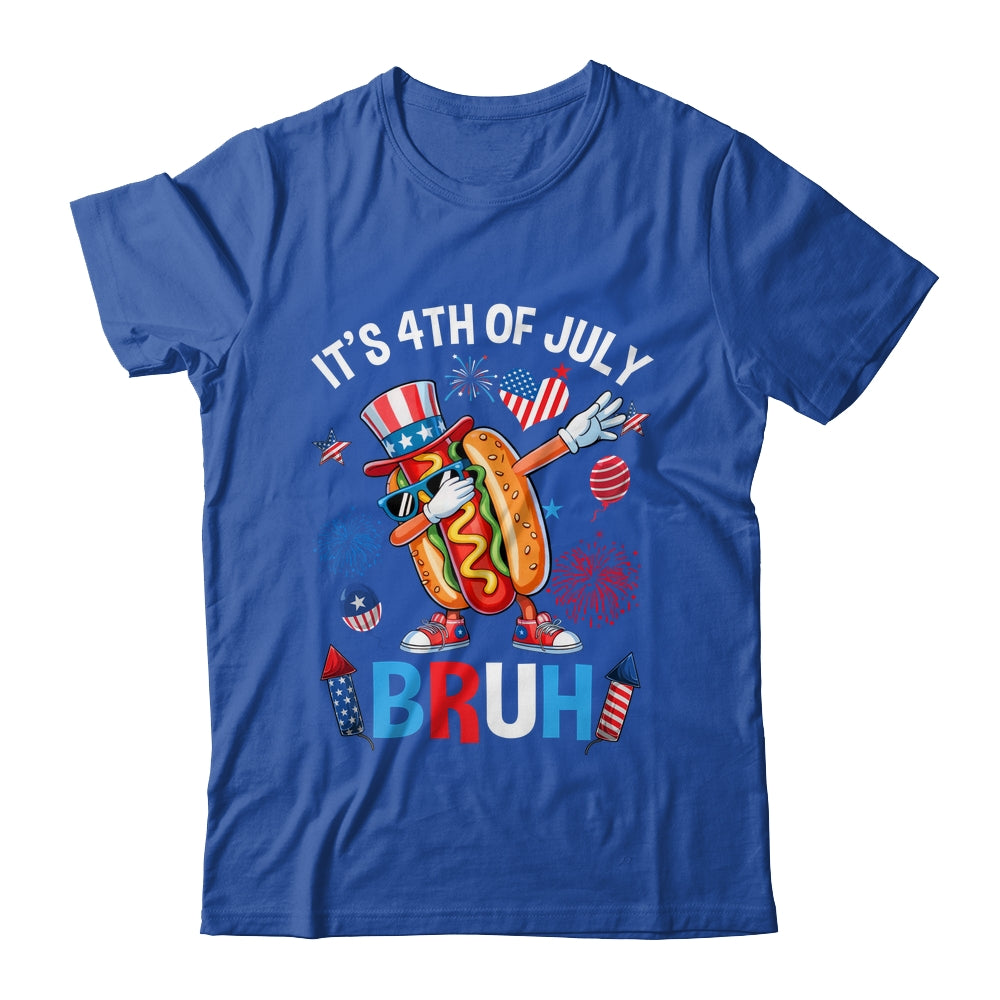 Bruh 4th Of July Boys Kids Hotdog Funny Fourth Of July Shirt & Hoodie | siriusteestore