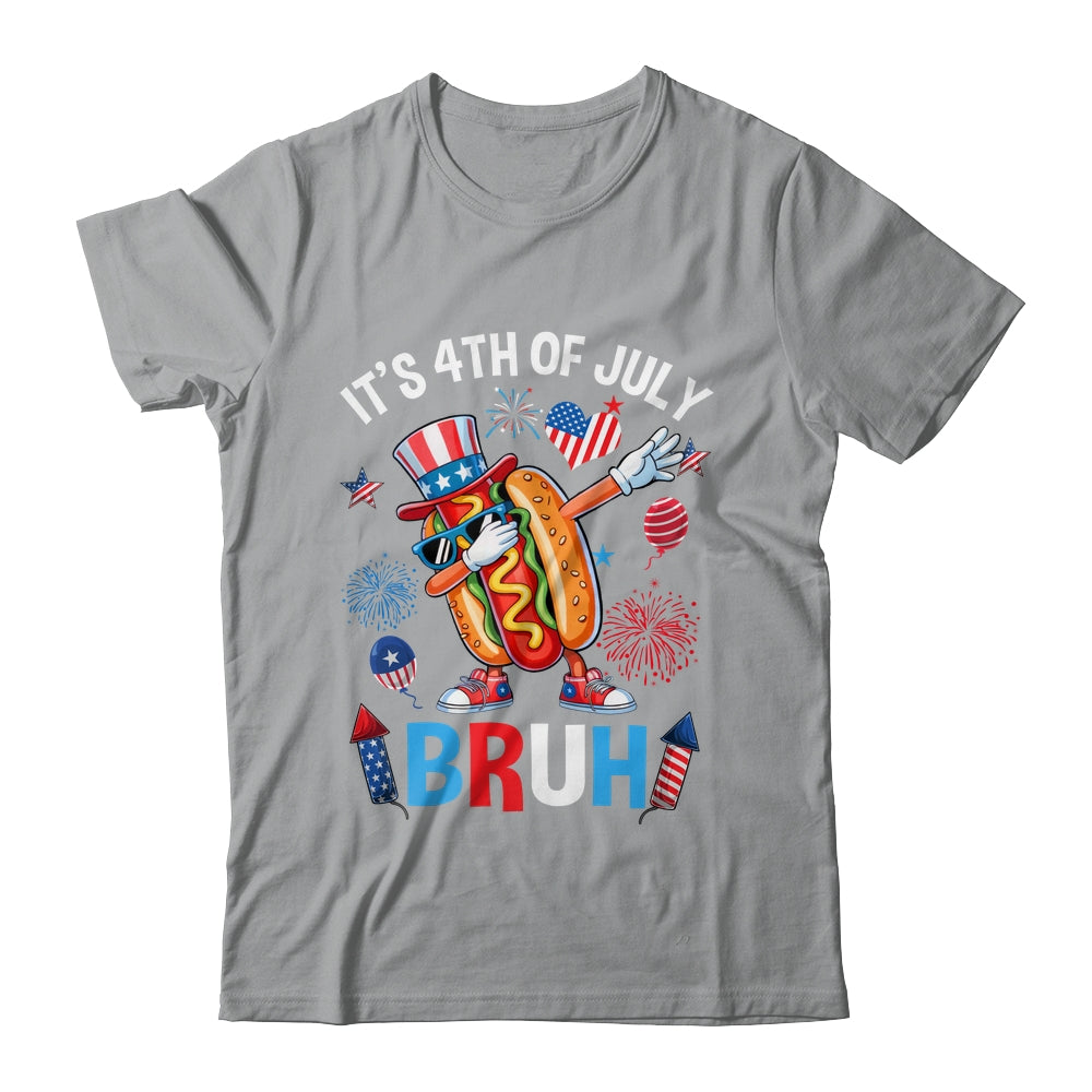Bruh 4th Of July Boys Kids Hotdog Funny Fourth Of July Shirt & Hoodie | siriusteestore