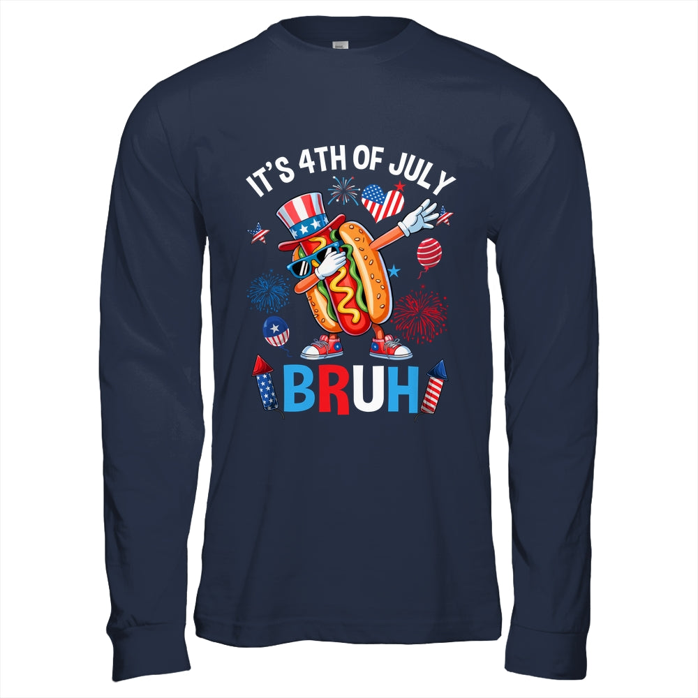 Bruh 4th Of July Boys Kids Hotdog Funny Fourth Of July Shirt & Hoodie | siriusteestore