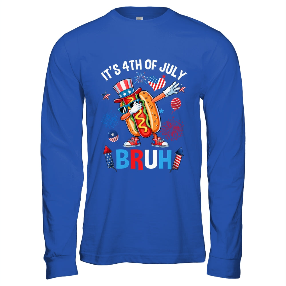 Bruh 4th Of July Boys Kids Hotdog Funny Fourth Of July Shirt & Hoodie | siriusteestore