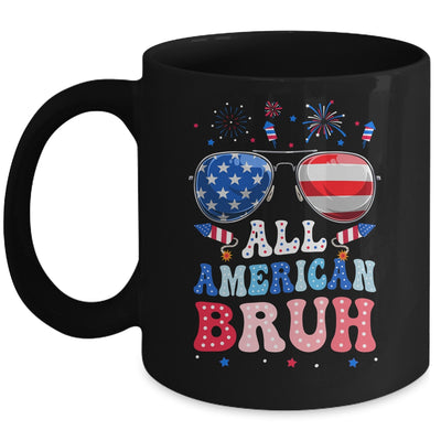 Bruh 4th Of July Patriotic Funny For Boys Girls Groovy Mug | siriusteestore