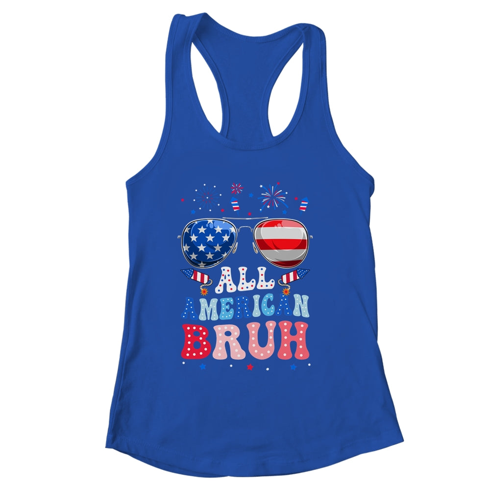 Bruh 4th Of July Patriotic Funny For Boys Girls Groovy Shirt & Tank Top | siriusteestore