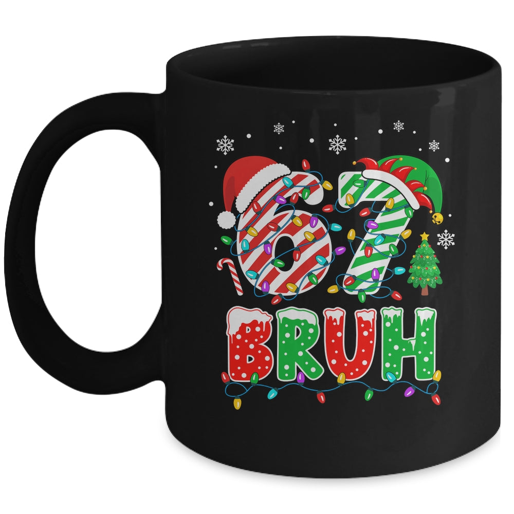 Bruh 67 Six Seven 6 7 Meme Christmas Funny Boy Girl Kids Mug | siriusteestore
