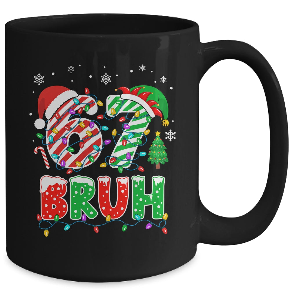 Bruh 67 Six Seven 6 7 Meme Christmas Funny Boy Girl Kids Mug | siriusteestore
