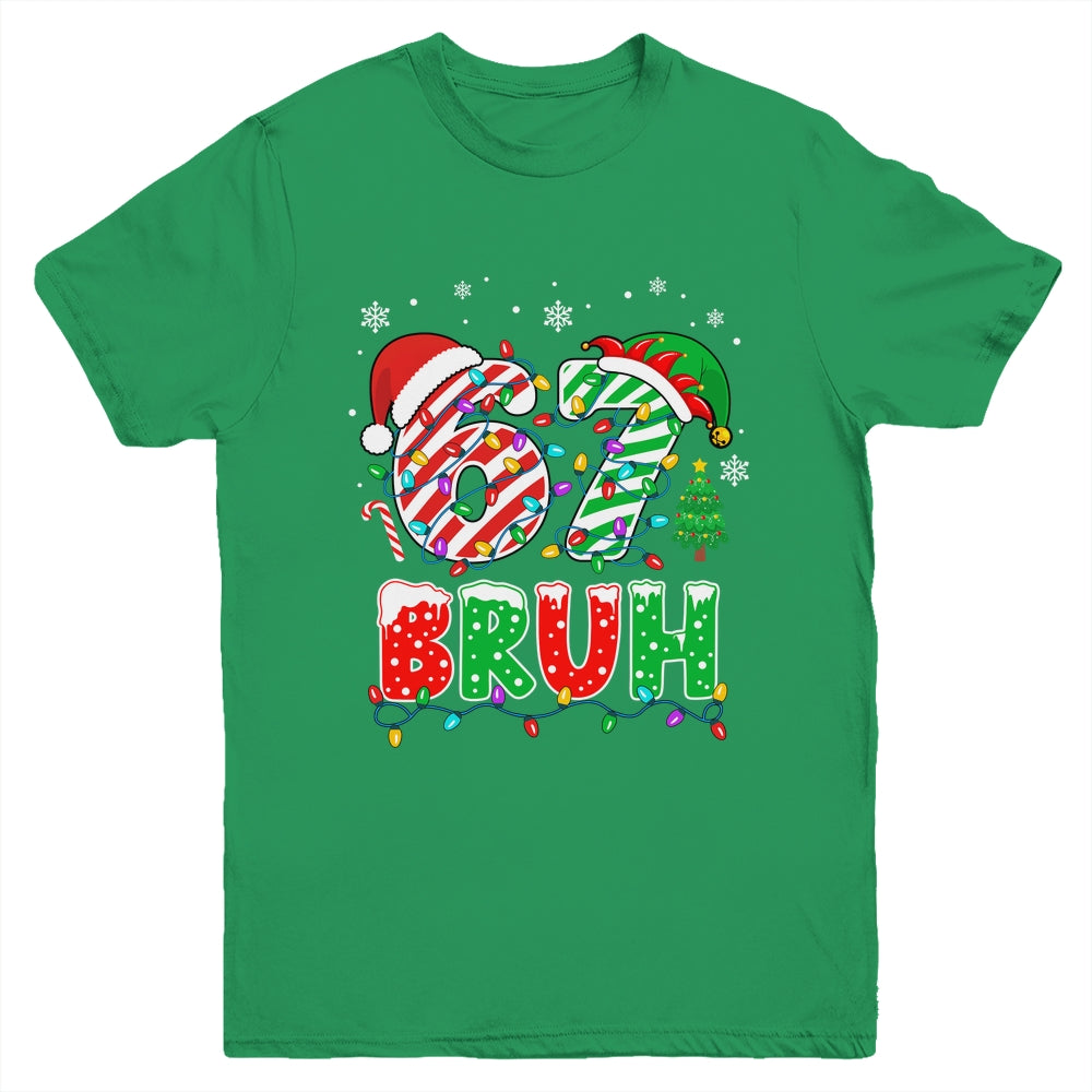 Bruh 67 Six Seven 6 7 Meme Christmas Funny Boy Girl Kids Youth Shirt | siriusteestore