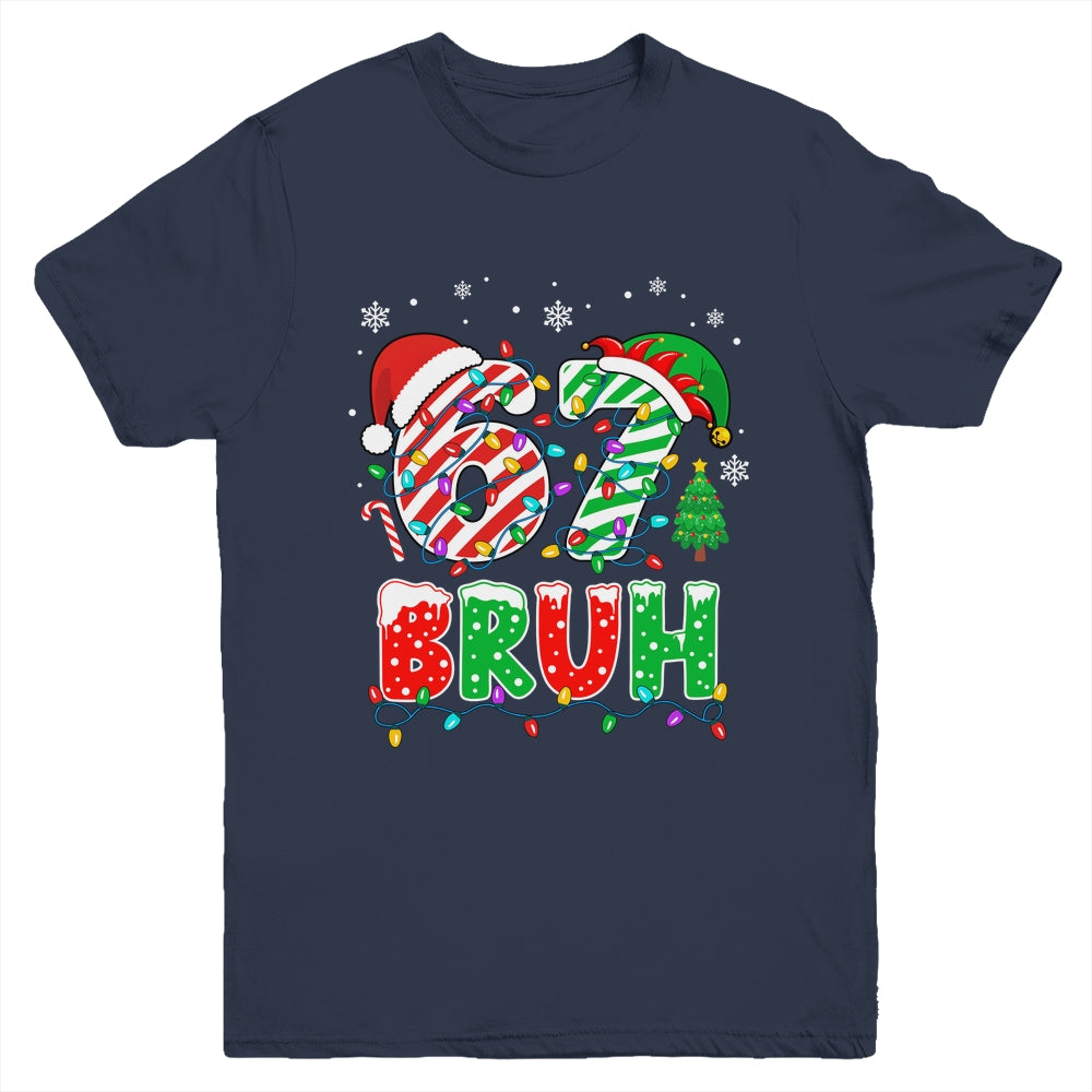 Bruh 67 Six Seven 6 7 Meme Christmas Funny Boy Girl Kids Youth Shirt | siriusteestore