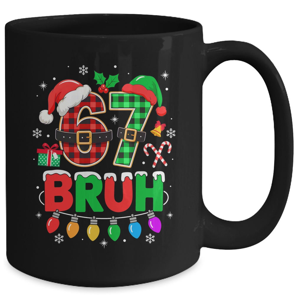 Bruh 67 Six Seven 6 7 Meme Christmas Funny Kids Boy Girl Mug | siriusteestore