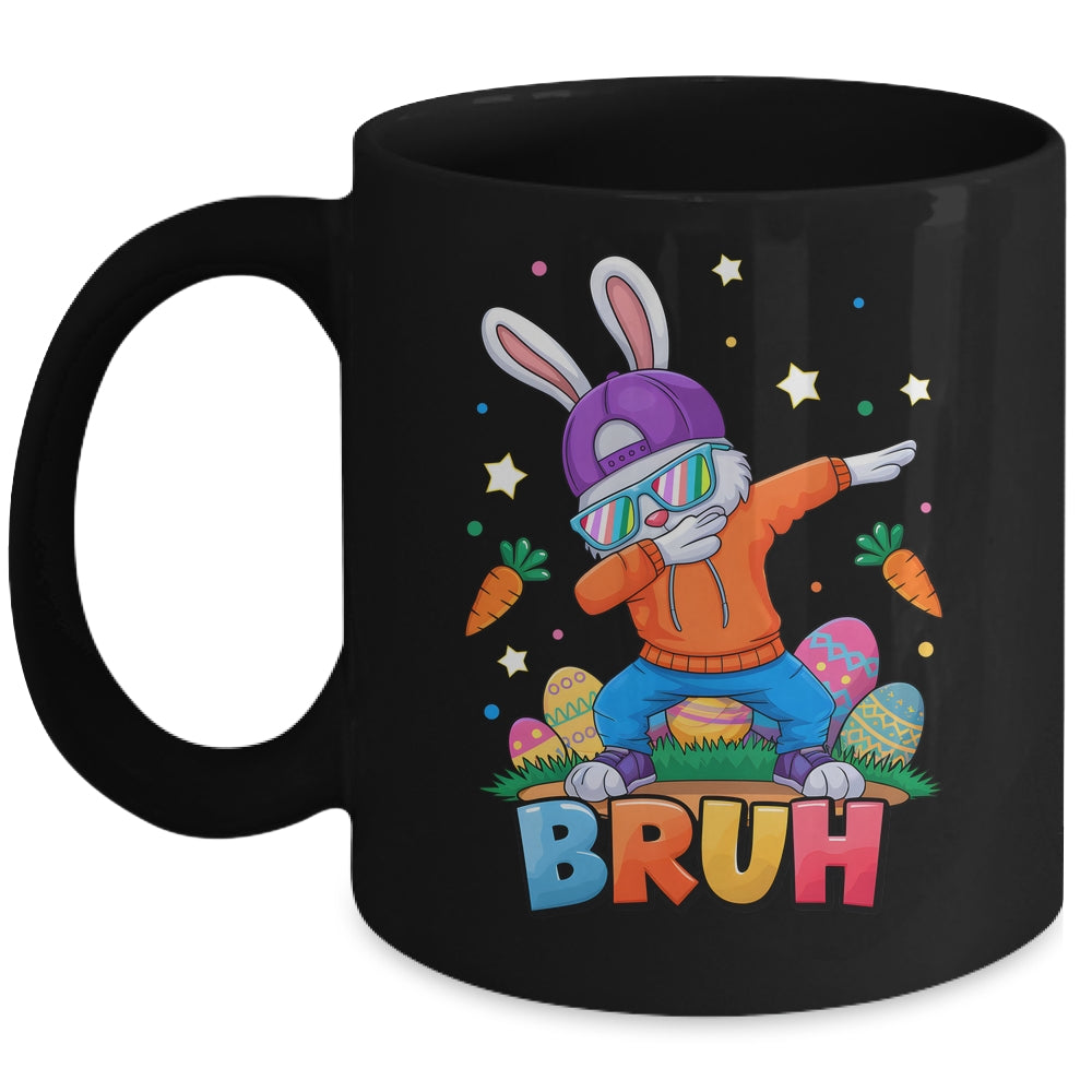 Bruh Dab Bunny Easter Funny Kids Boys Girls Mens Easter Mug | siriusteestore