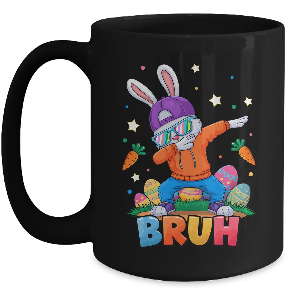 Bruh Dab Bunny Easter Funny Kids Boys Girls Mens Easter Mug | siriusteestore