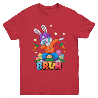 Bruh Dab Bunny Easter Funny Kids Boys Girls Mens Easter Youth Shirt | siriusteestore