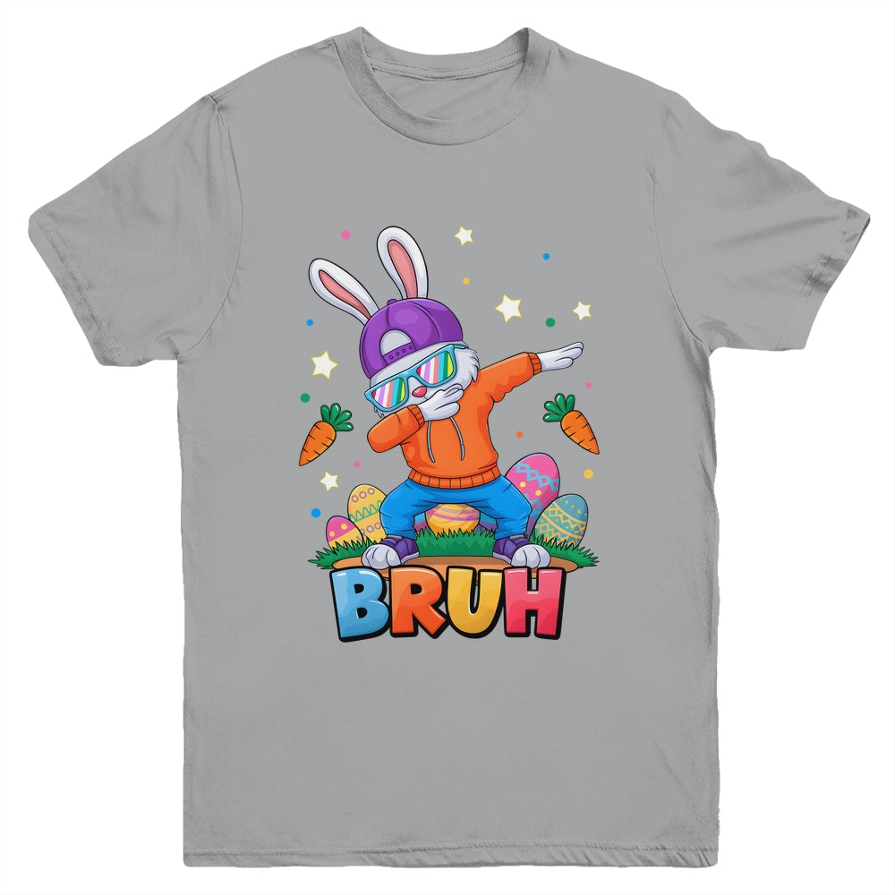 Bruh Dab Bunny Easter Funny Kids Boys Girls Mens Easter Youth Shirt | siriusteestore