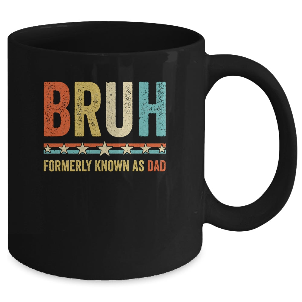 Bruh Formerly Known As Dad Funny Father's Day For Dad Retro Mug | siriusteestore