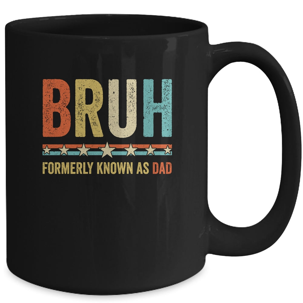 Bruh Formerly Known As Dad Funny Father's Day For Dad Retro Mug | siriusteestore