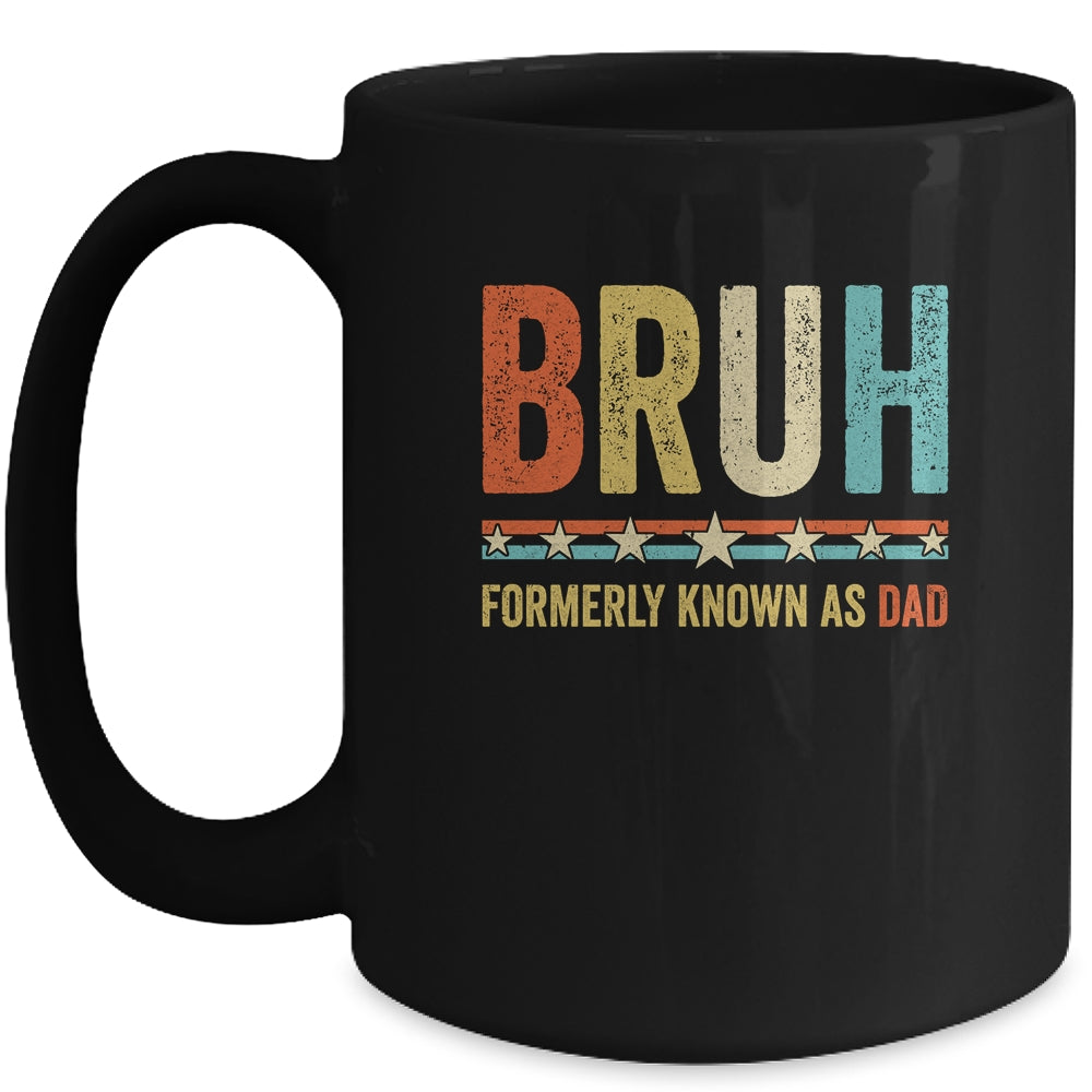 Bruh Formerly Known As Dad Funny Father's Day For Dad Retro Mug | siriusteestore