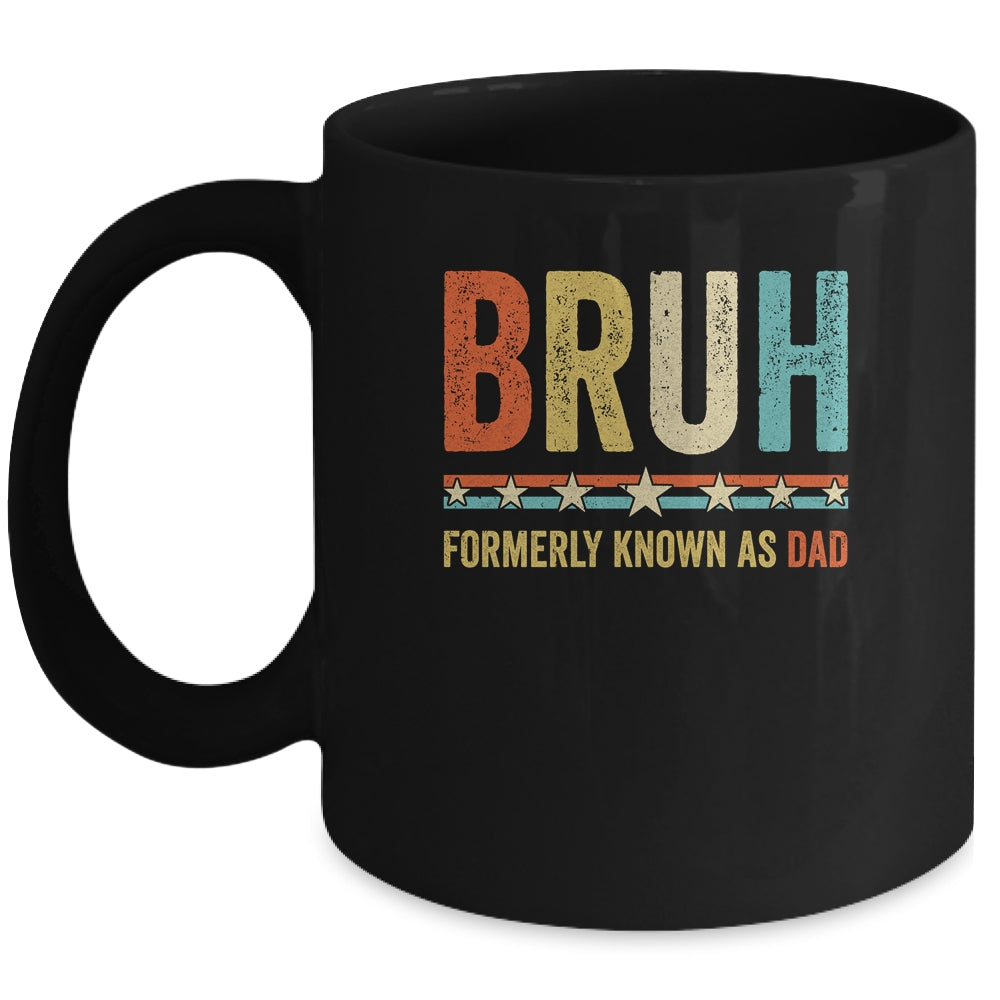 Bruh Formerly Known As Dad Funny Fathers Day Dad Vintage Mug | siriusteestore