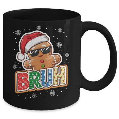 Bruh Funny Christmas Gingerbread Man Teens Boys Kids Mug | siriusteestore