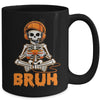 Bruh Halloween Boys Kids Gamer Mens Skeleton Video Gaming Mug | siriusteestore