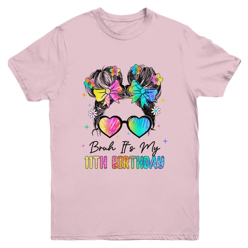 Bruh It's My 11th Birthday 11 Year Old 11th Birthday Girl Youth Shirt | siriusteestore