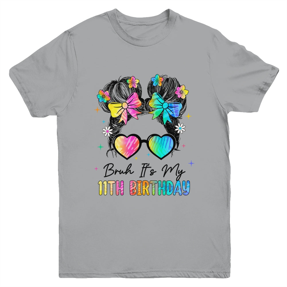 Bruh It's My 11th Birthday 11 Year Old 11th Birthday Girl Youth Shirt | siriusteestore