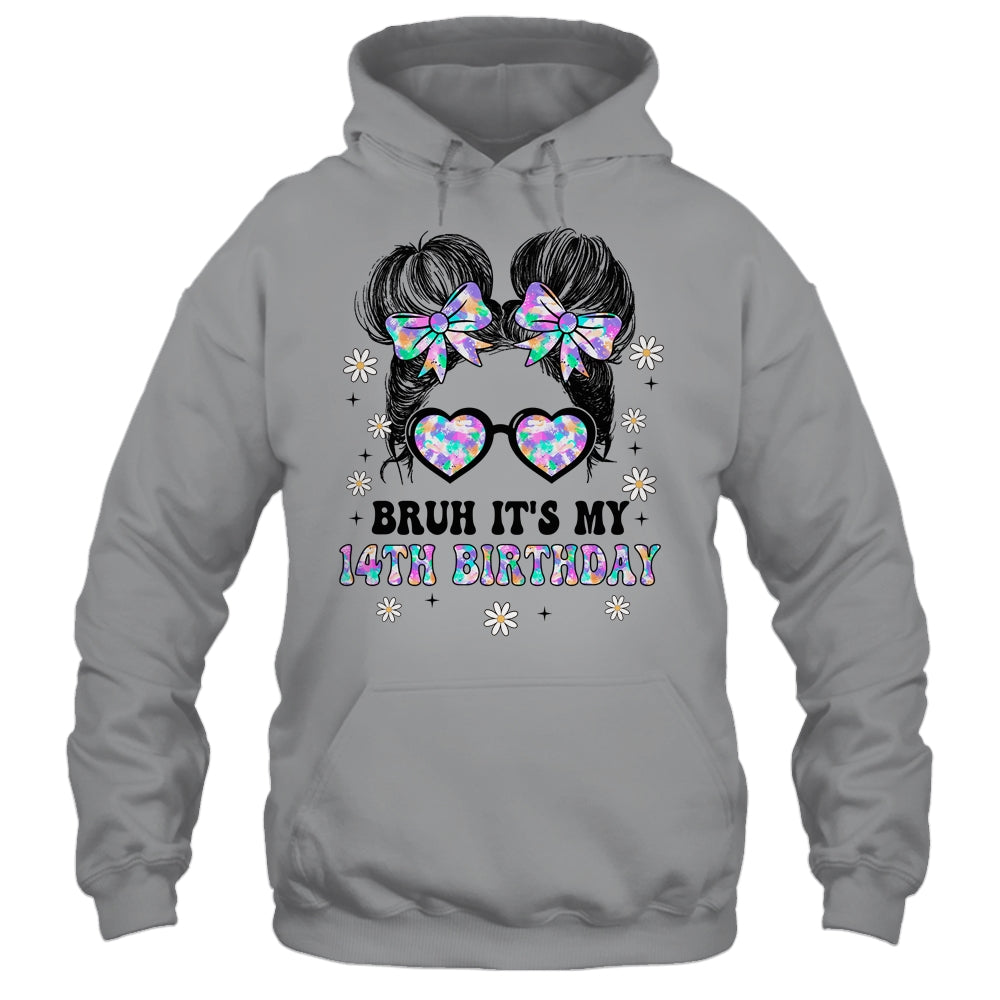 Bruh It's My 14th Birthday Cute Fourteen 14 Year Old Bday Girl Shirt & Tank Top | siriusteestore