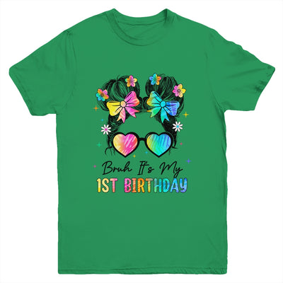 Bruh It's My 1st Birthday 1 Year Old 1st Birthday Girl Youth Shirt | siriusteestore
