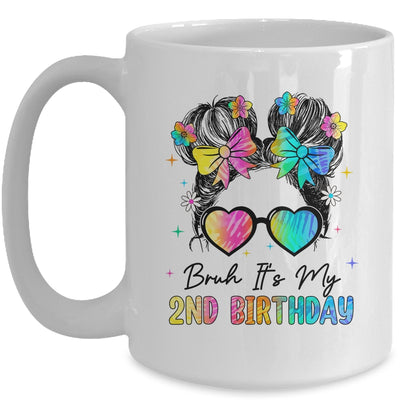 Bruh It's My 2nd Birthday 2 Year Old 2nd Birthday Girl Mug | siriusteestore