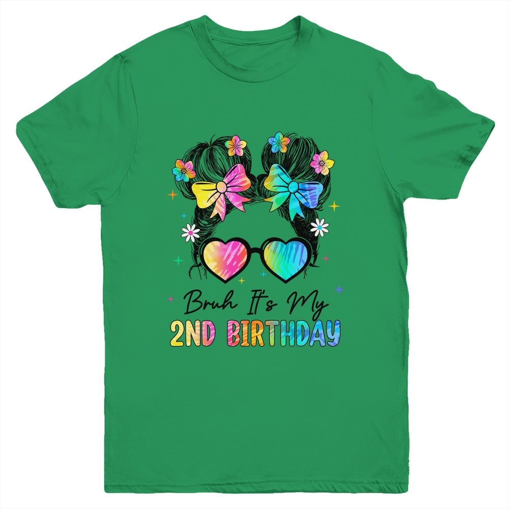 Bruh It's My 2nd Birthday 2 Year Old 2nd Birthday Girl Youth Shirt | siriusteestore