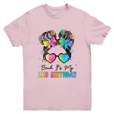 Bruh It's My 2nd Birthday 2 Year Old 2nd Birthday Girl Youth Shirt | siriusteestore