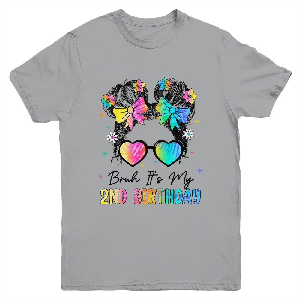 Bruh It's My 2nd Birthday 2 Year Old 2nd Birthday Girl Youth Shirt | siriusteestore
