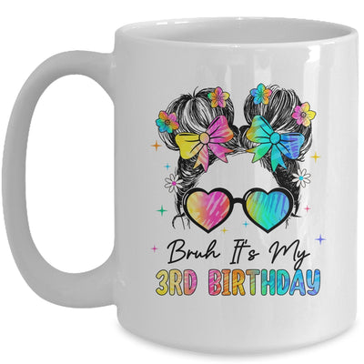 Bruh It's My 3rd Birthday 3 Year Old 3rd Birthday Girl Mug | siriusteestore