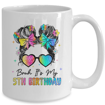 Bruh It's My 5th Birthday 5 Year Old 5th Birthday Girl Mug | siriusteestore