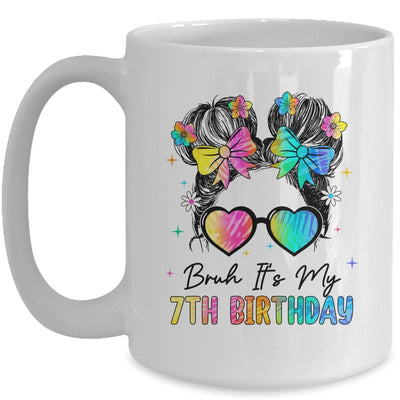 Bruh It's My 7th Birthday 7 Year Old 7th Birthday Girl Mug | siriusteestore