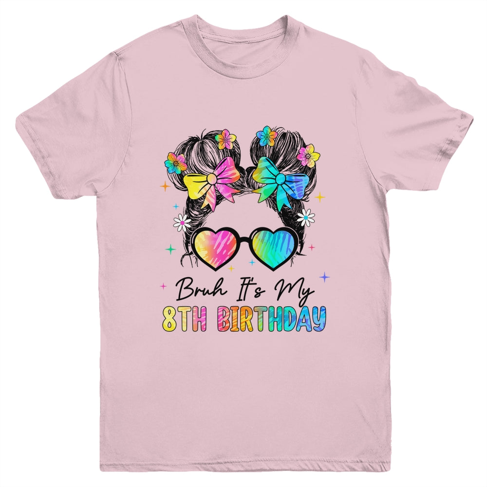 Bruh It's My 8th Birthday 8 Year Old 8th Birthday Girl Youth Shirt | siriusteestore