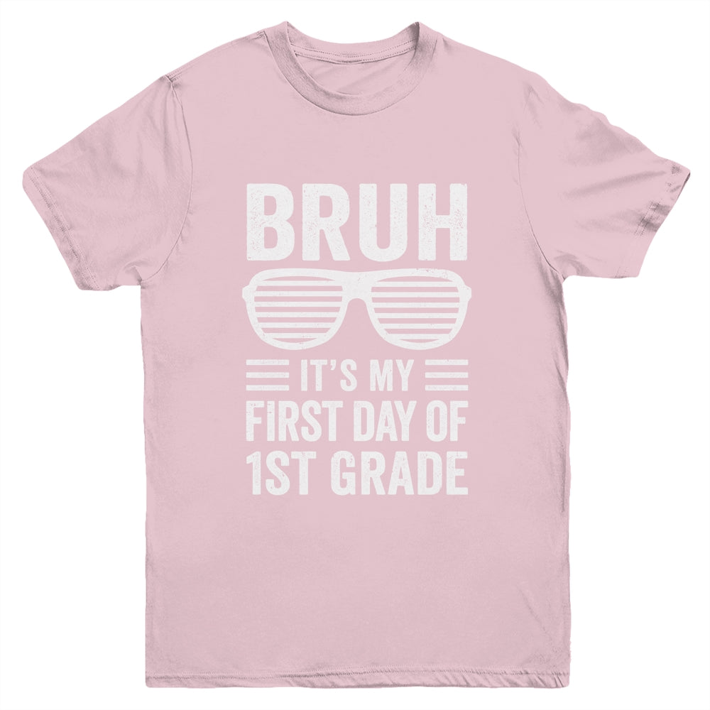 Bruh It's My First Day Of 1st Grade Back To School Funny Youth Shirt | siriusteestore