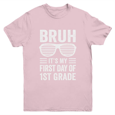Bruh It's My First Day Of 1st Grade Back To School Funny Youth Shirt | siriusteestore
