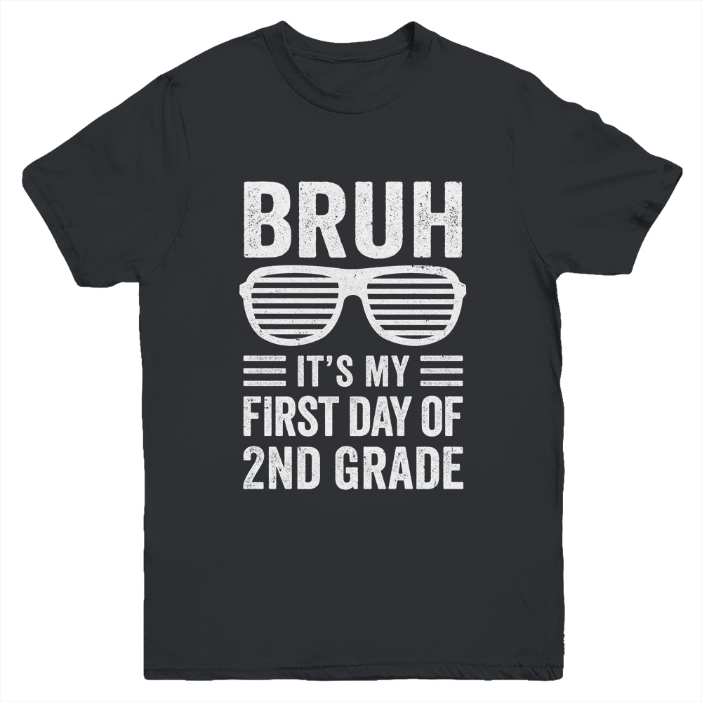 Bruh It's My First Day Of 2nd Grade Back To School Funny Youth Shirt | siriusteestore