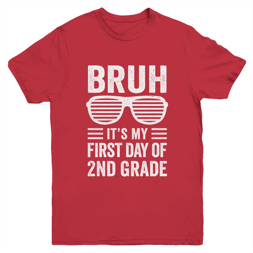 Bruh It's My First Day Of 2nd Grade Back To School Funny Youth Shirt | siriusteestore