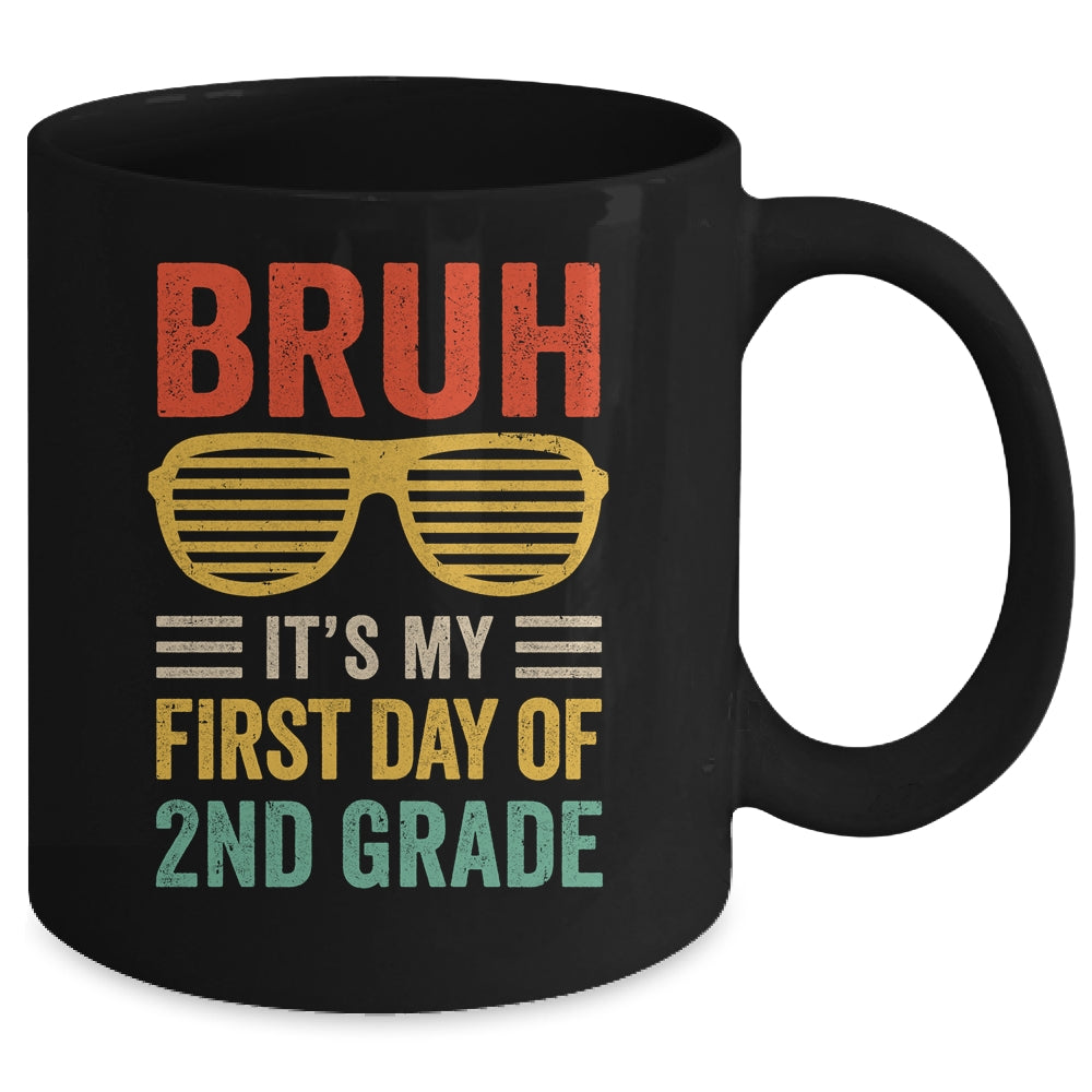 Bruh It's My First Day Of 2nd Grade Funny Back To School Boy Mug | siriusteestore