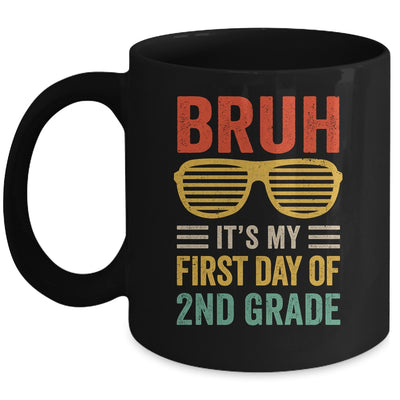 Bruh It's My First Day Of 2nd Grade Funny Back To School Boy Mug | siriusteestore