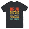 Bruh It's My First Day Of 2nd Grade Funny Back To School Boy Youth Shirt | siriusteestore