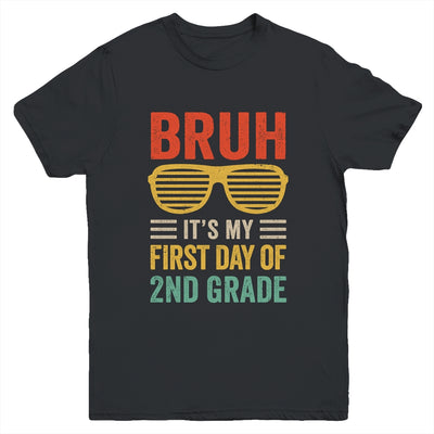 Bruh It's My First Day Of 2nd Grade Funny Back To School Boy Youth Shirt | siriusteestore