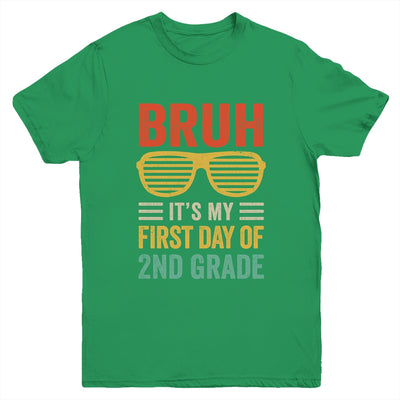 Bruh It's My First Day Of 2nd Grade Funny Back To School Boy Youth Shirt | siriusteestore