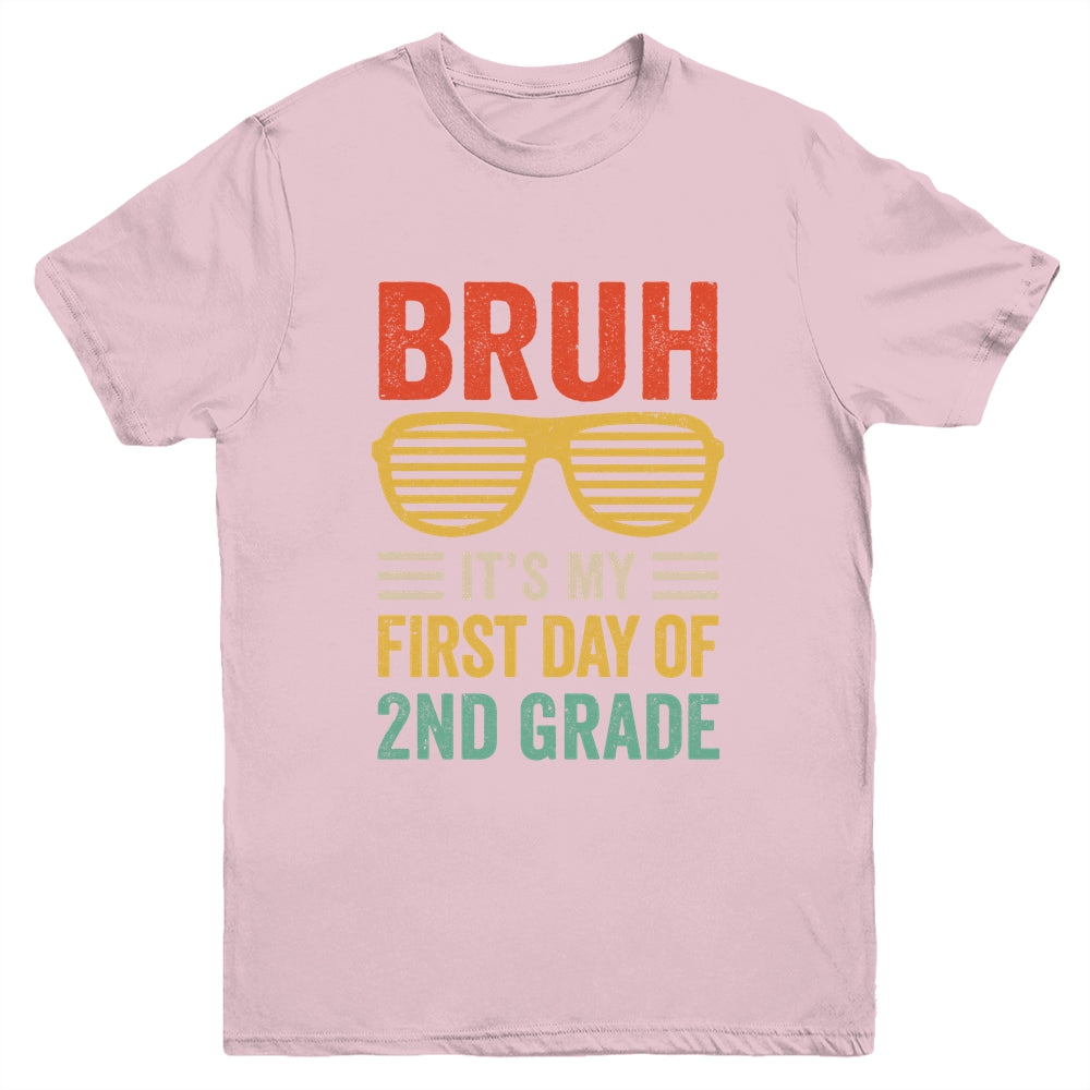 Bruh It's My First Day Of 2nd Grade Funny Back To School Boy Youth Shirt | siriusteestore